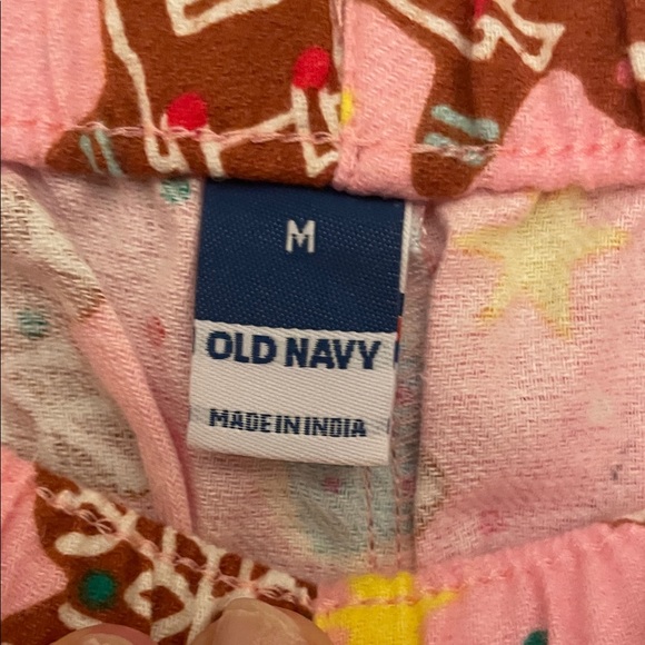 Gingerbread and Candy Cane Women’s Pajama Pants - Pink - Picture 8 of 9